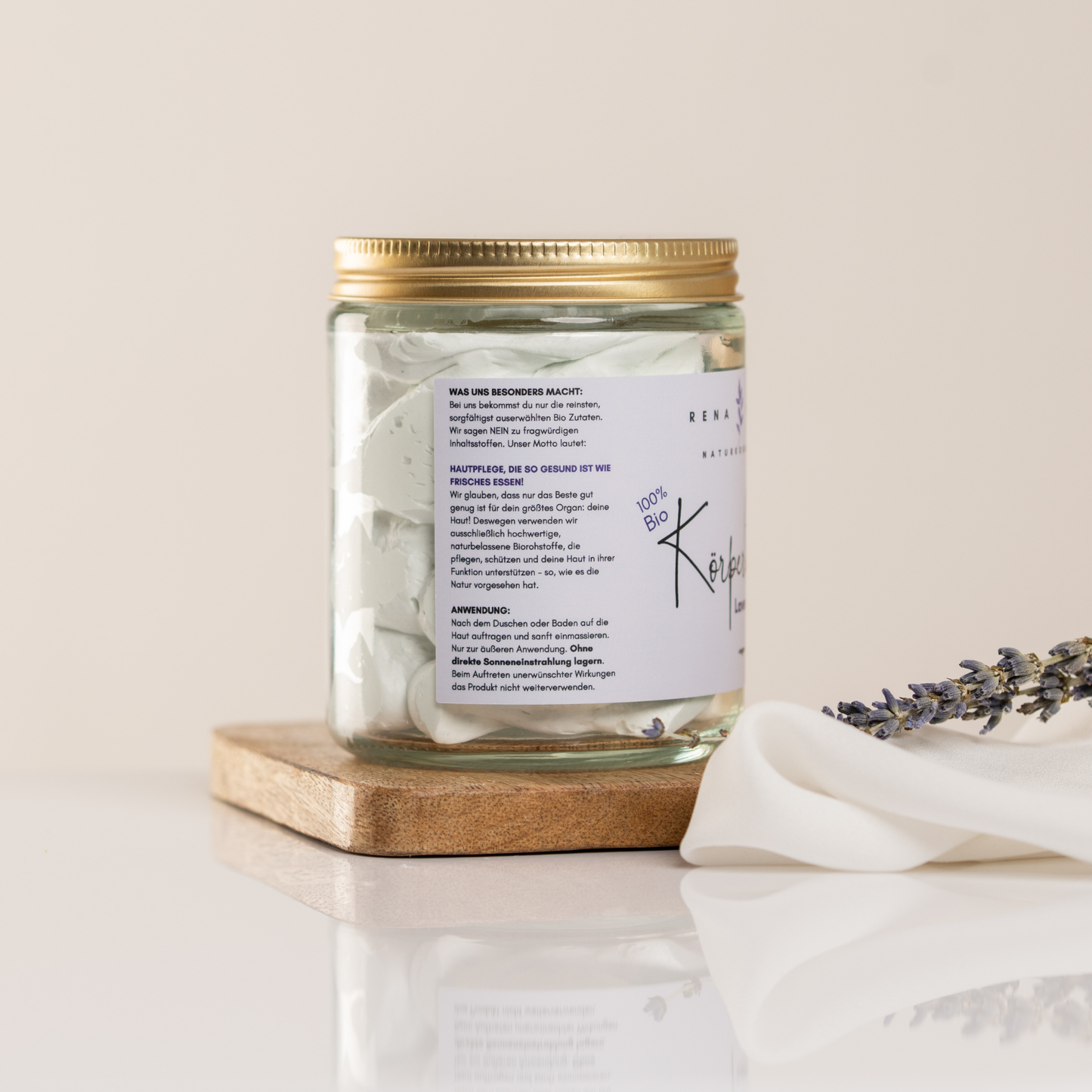 Körperbutter Bio Lavendel – handgemacht - für Entspannung in ihrer reinsten Form