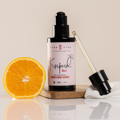 Körperöl Sol - belebend.nährend.kompromisslos rein.