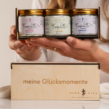 Einzigartiges Geschenk: Deine limitierte Weihnachtsbox - toxinfreie Unikate. Handgemacht. Rein.