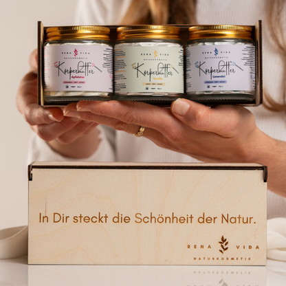 Einzigartiges Geschenk: Deine limitierte Weihnachtsbox - toxinfreie Unikate. Handgemacht. Rein.