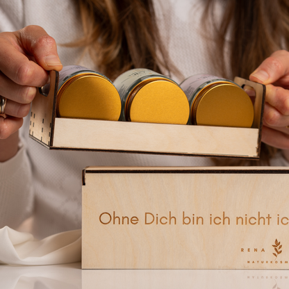 Einzigartiges Geschenk: Deine limitierte Weihnachtsbox - toxinfreie Unikate. Handgemacht. Rein.