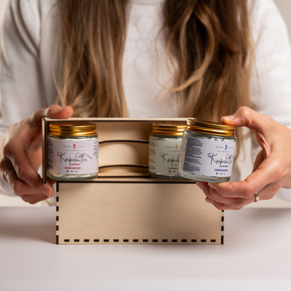 Einzigartiges Geschenk: Deine limitierte Weihnachtsbox - toxinfreie Unikate. Handgemacht. Rein.