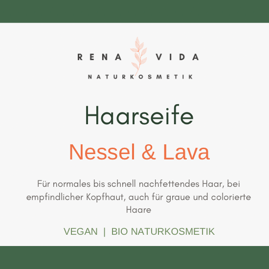 Vorbestellung 🎉 Haarseife Nessel & Lava