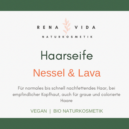 Vorbestellung 🎉 Haarseife Nessel & Lava