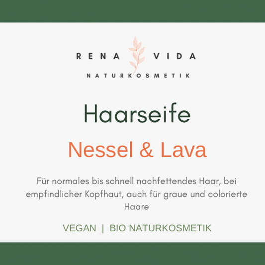 Vorbestellung 🎉 Haarseife Nessel & Lava