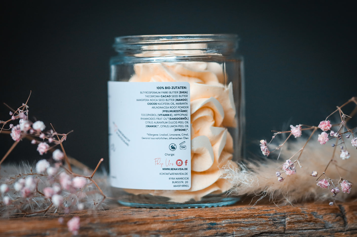 Körperbutter Bio Apfelsine – frisch & handgemacht - Renavida